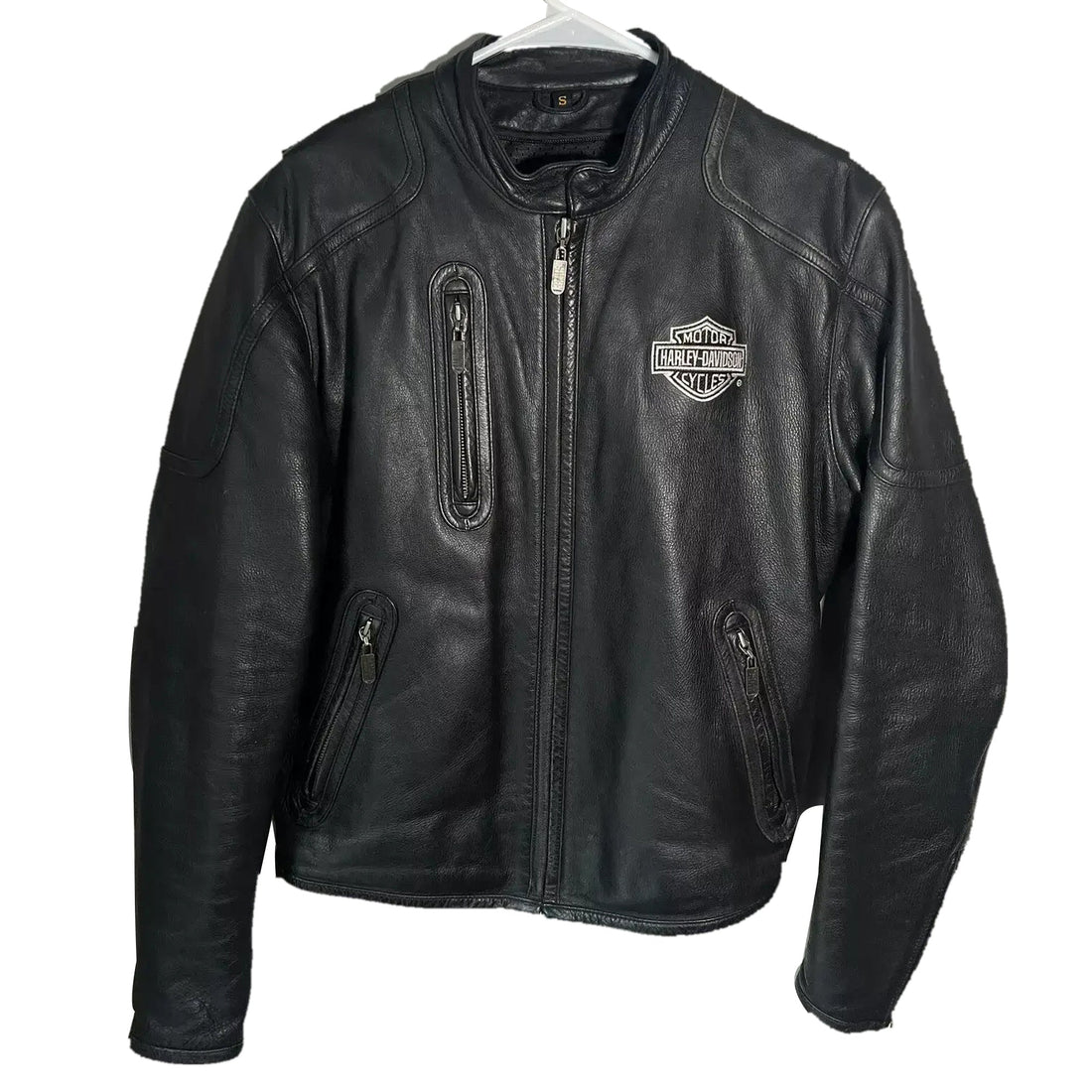 Harley-Davidson Racing Cowhide Leather Jacket – Men's Pre-Owned Motorcycle Jacket
