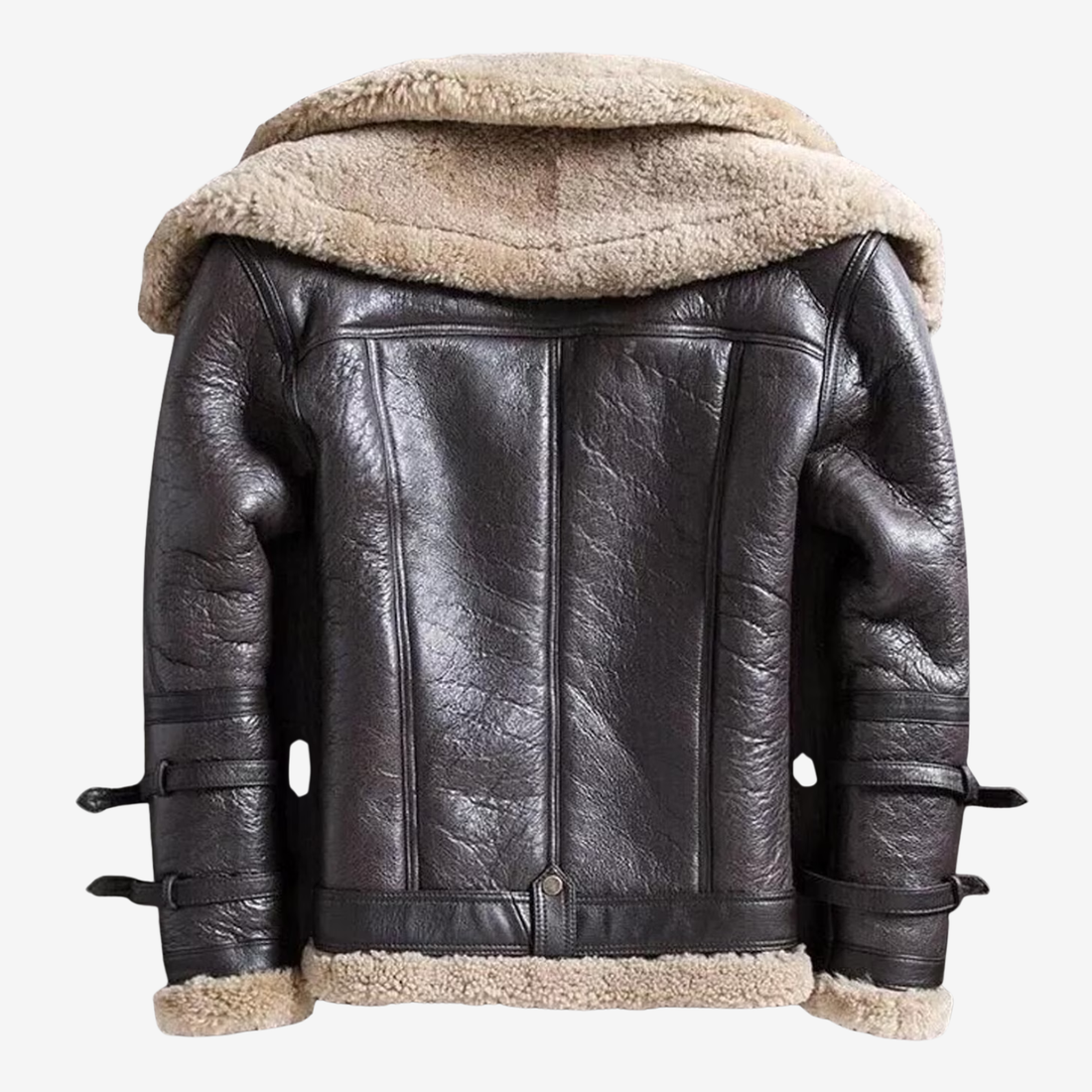 Men's Sheepskin B3 Bomber Jacket – RAF Aviator Pilot Flying Coat
