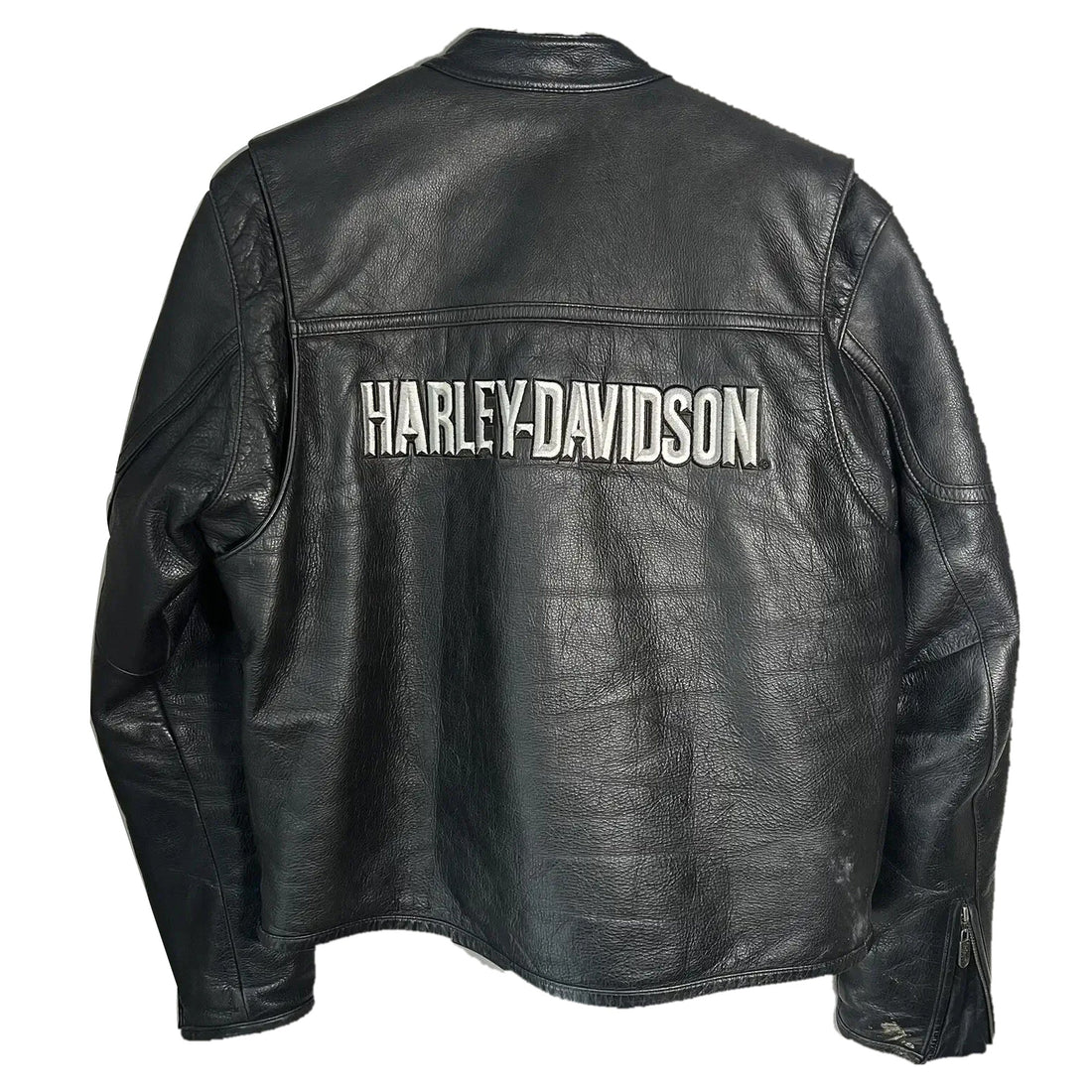 Harley-Davidson Racing Cowhide Leather Jacket – Men's Pre-Owned Motorcycle Jacket