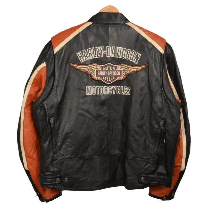 Harley-Davidson Motorcycle Racing Leather Jacket – Men's Riding Jacket