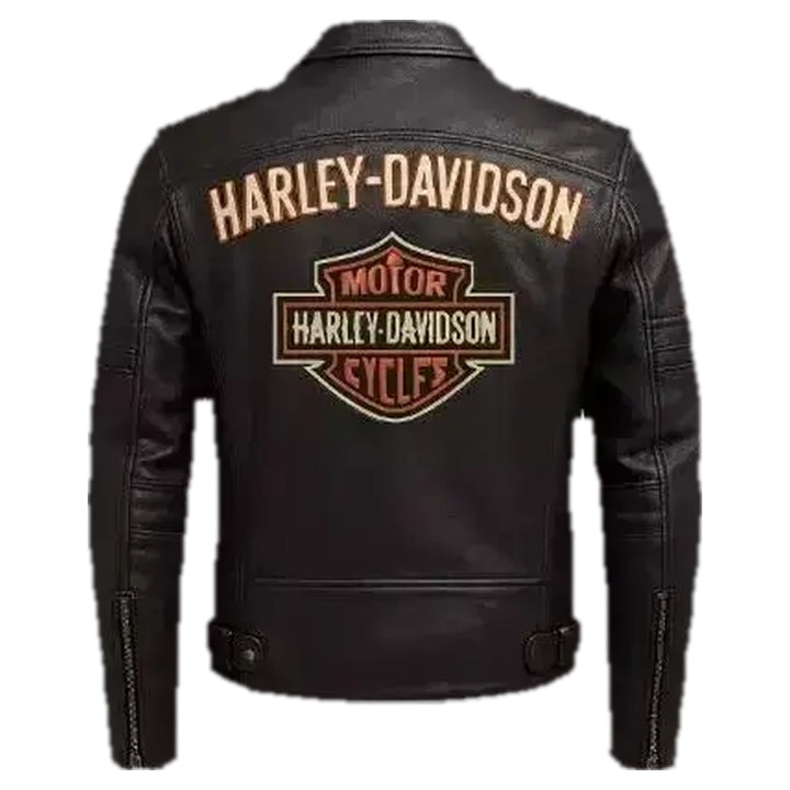 Men's Motorcycle Harley-Davidson Leather Jacket – Vintage Style Riding Jacket