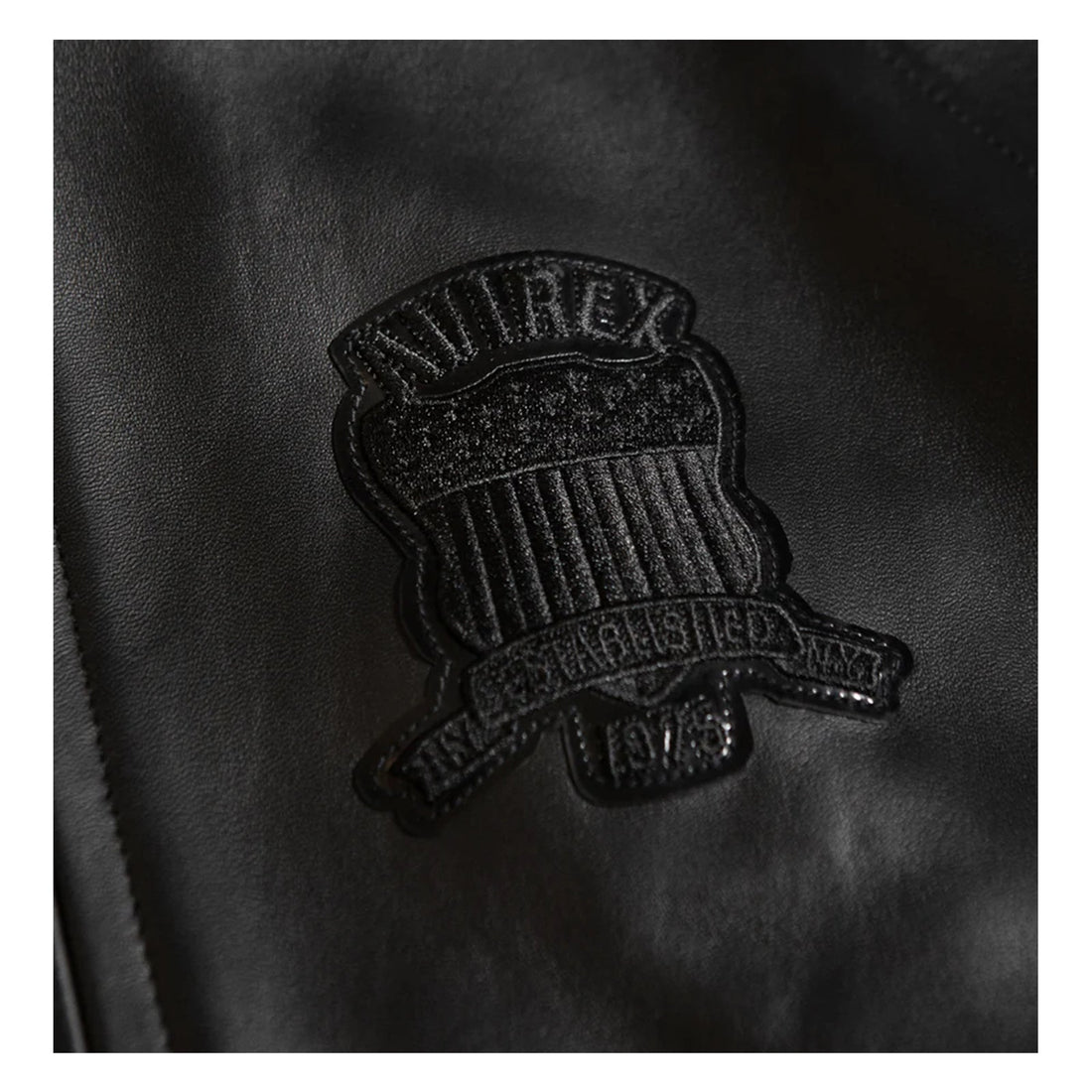 Avirex Iconic Leather Jacket – Men's Black American Flight Jacket
