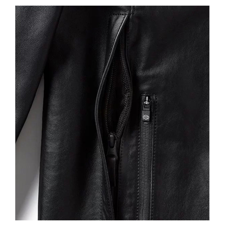 Harley-Davidson Trenton Leather Riding Jacket – Men's Motorcycle Jacket