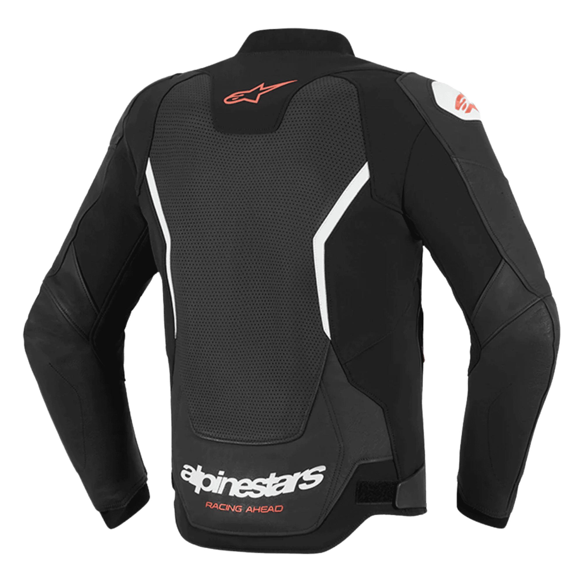 Alpinestars GP Force V2 Air Leather Motorcycle Jacket | Black/White/Red