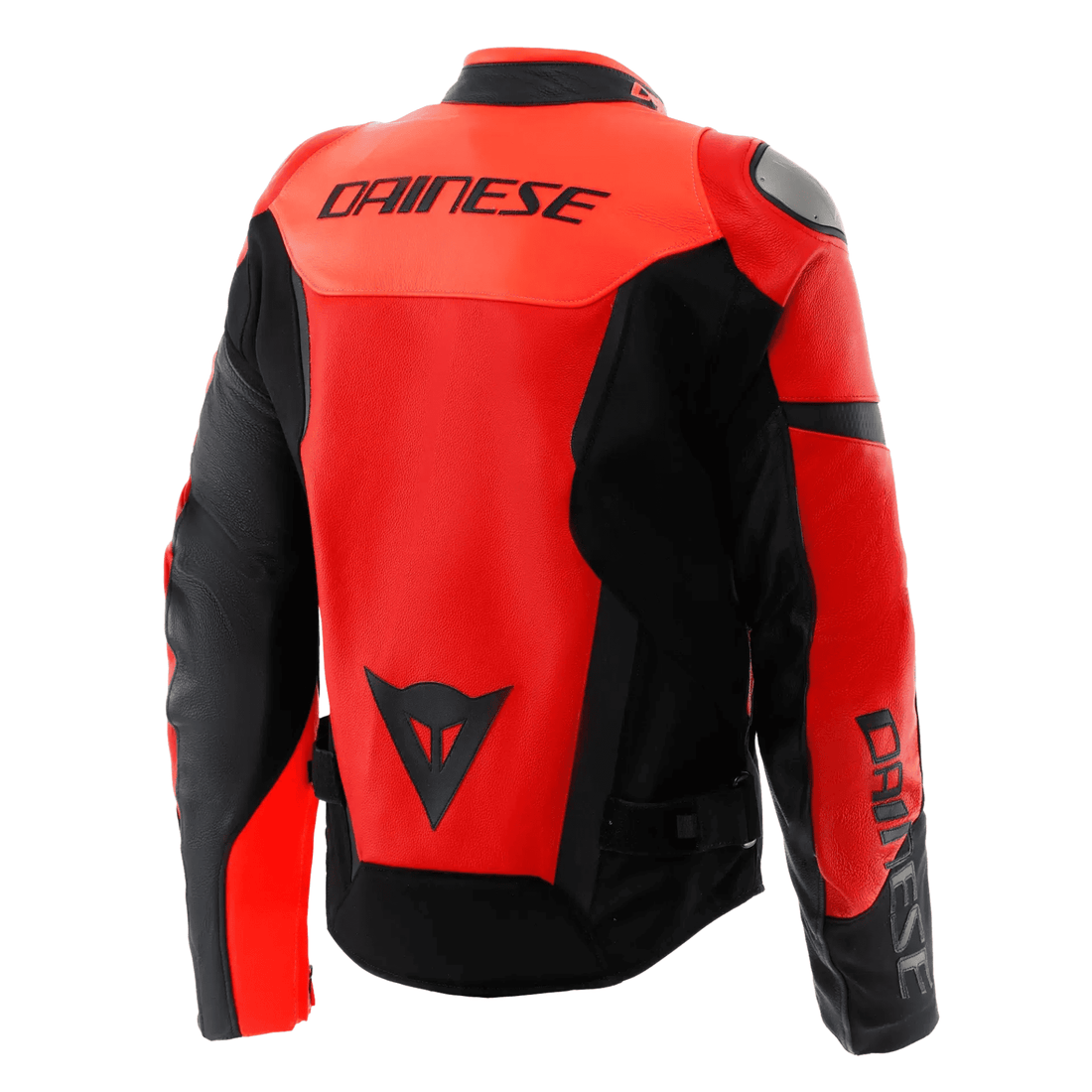 Dainese Iperattiva Leather-Tex Men’s Motorcycle Jacket Black Red