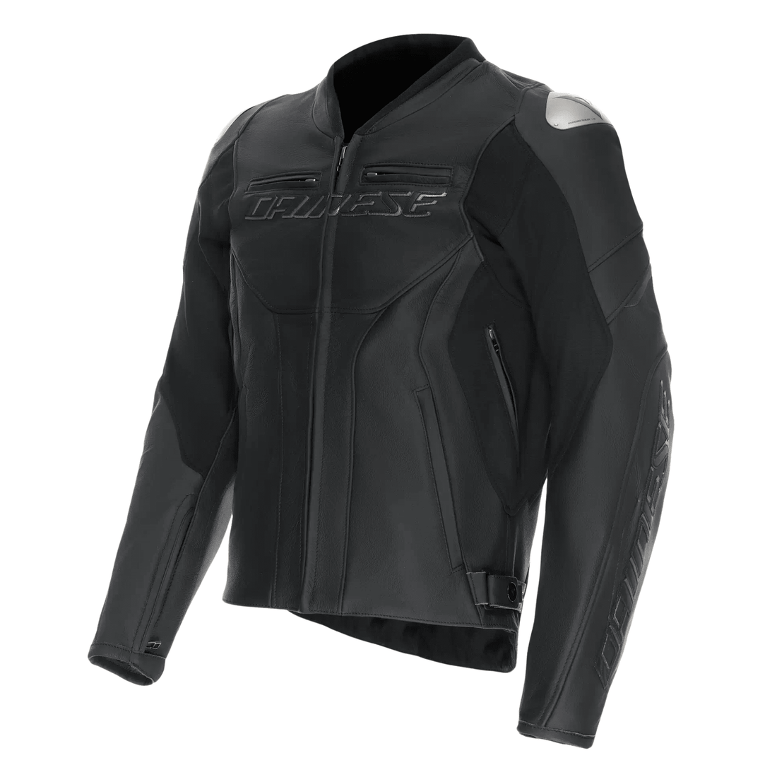 Dainese Racing 5 Men’s Leather Motorcycle Jacket Black with CE Armor