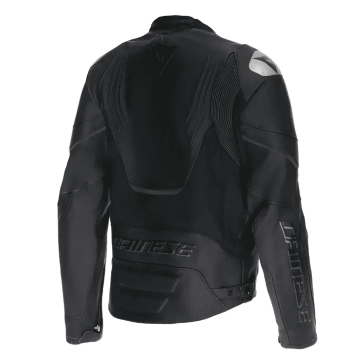 Dainese Racing 5 Men’s Leather Motorcycle Jacket Black with CE Armor