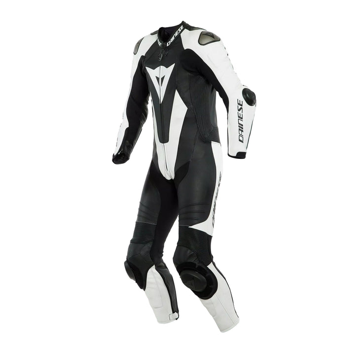Dainese Laguna Seca 6 Perforated Leather Racing Suit | Black/White