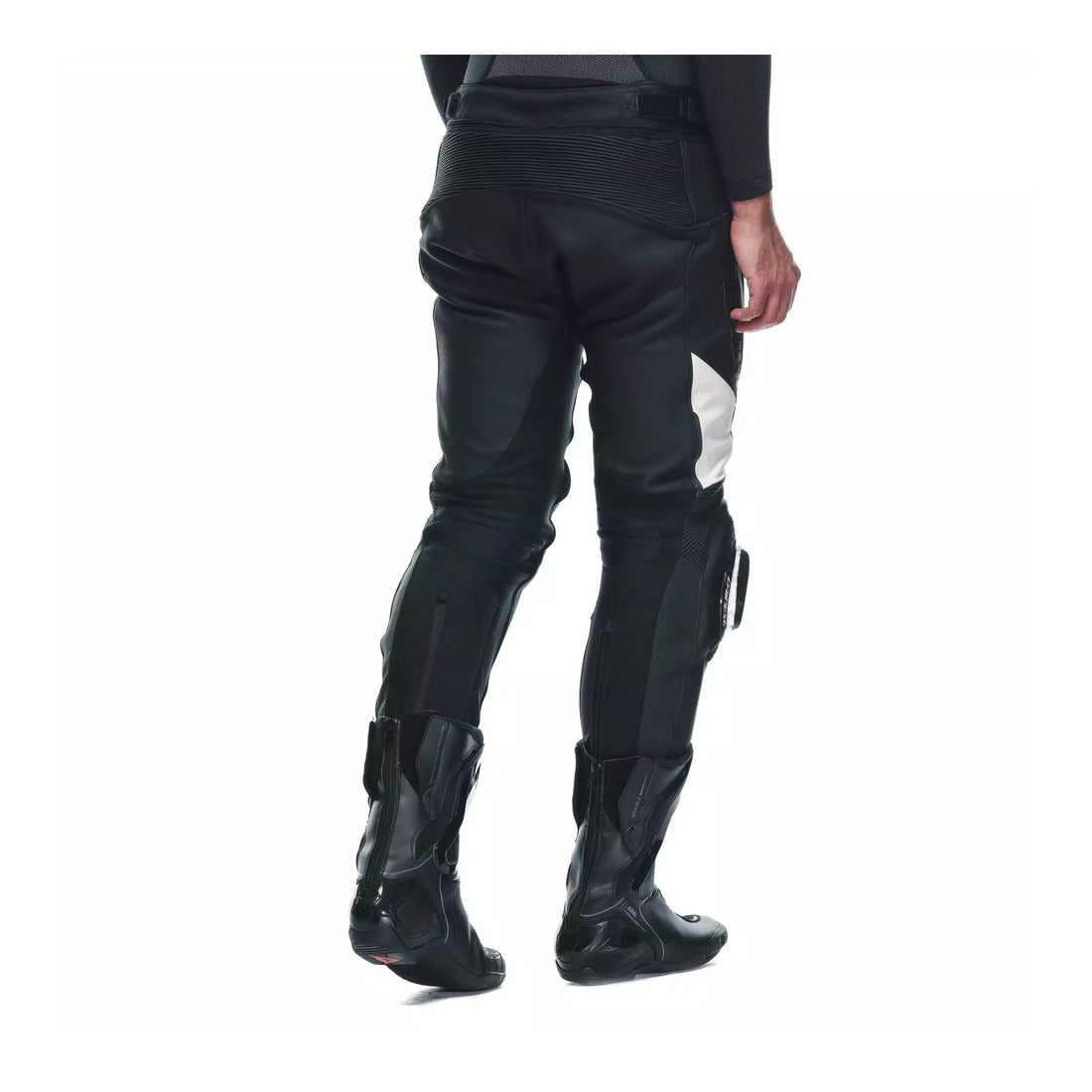 Dainese Delta 4 Men's Leather Motorcycle Pants | Black/White