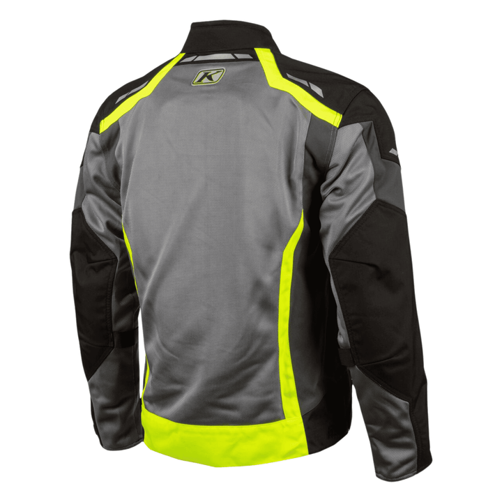 Klim Induction Yellow Grey Mesh Motorcycle Jacket with CE Armor